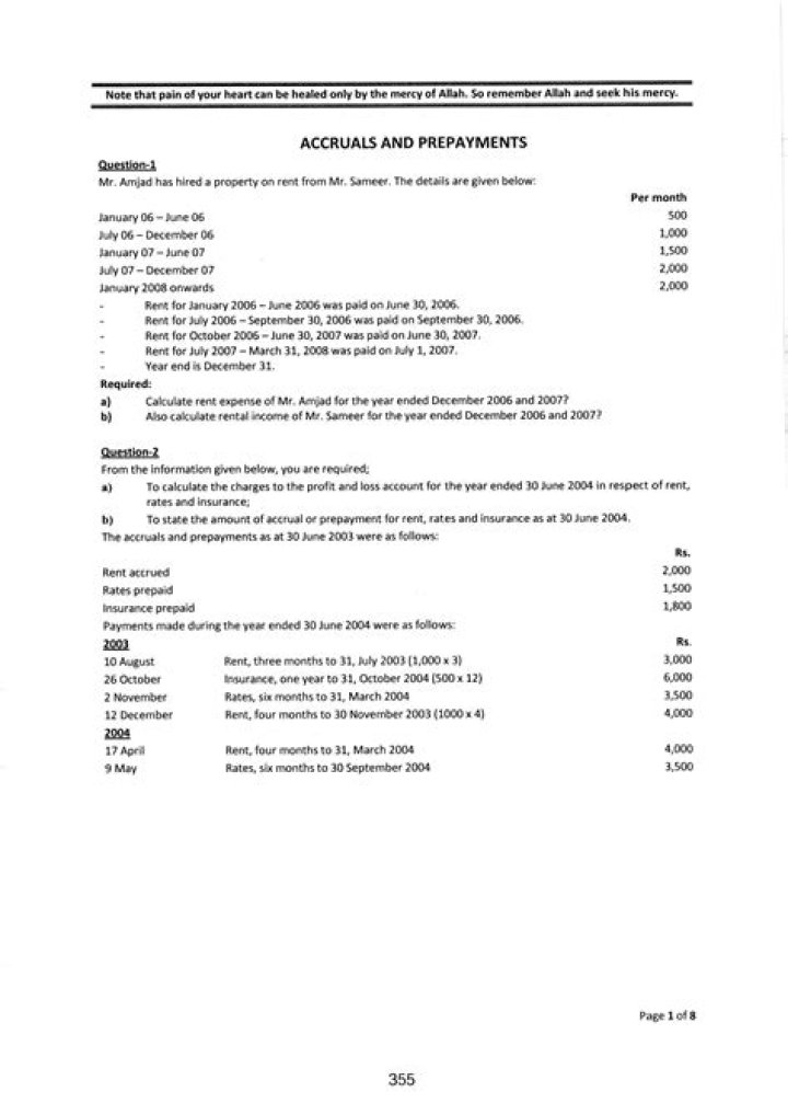 Accruals and Prepayments: Expert Questions & Answers PDF Guide