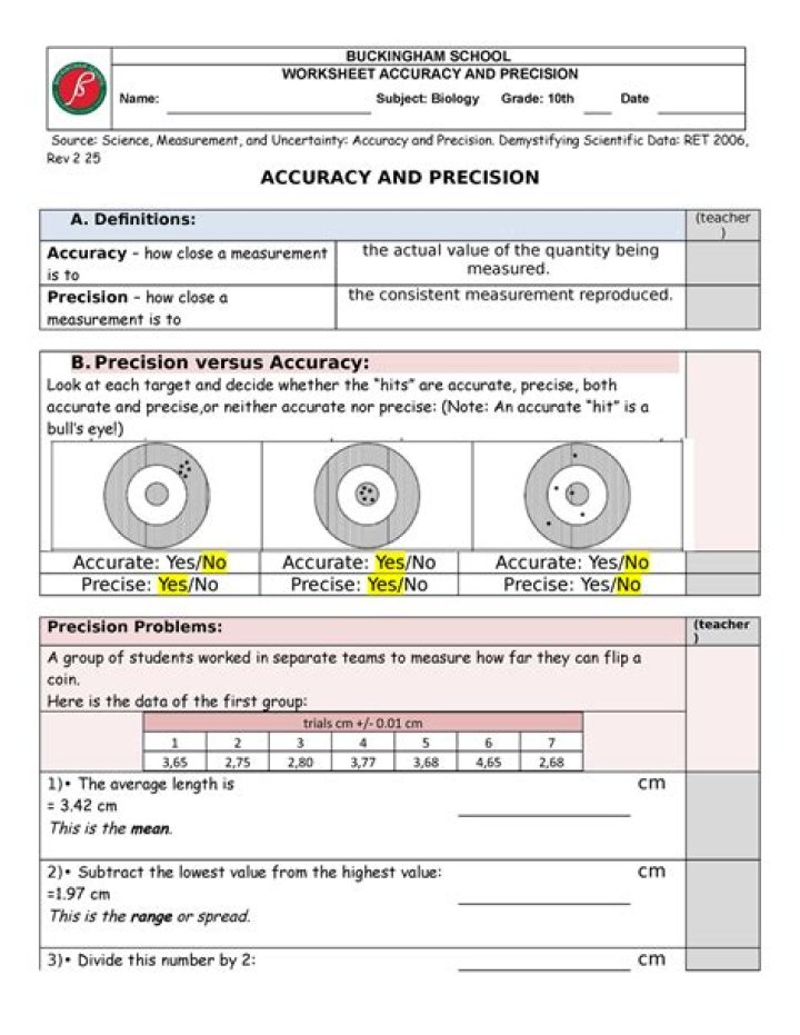 Accuracy and Precision Test PDF: Master Accuracy & Precision with Expert Testing