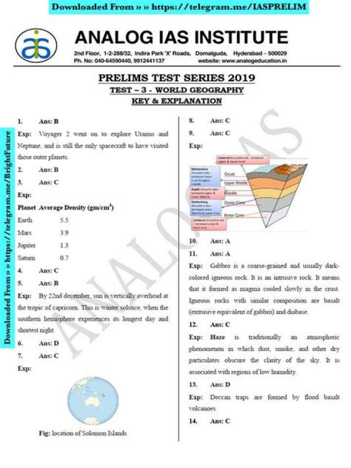 2019 Ace Test Series PDF Exam Guide & Answers