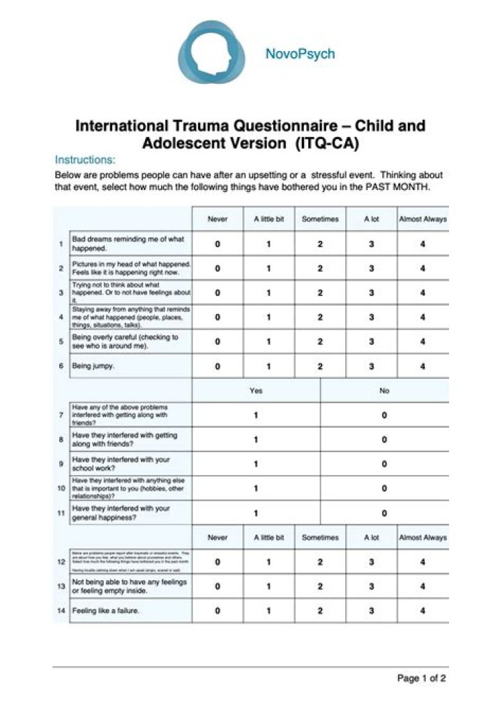 Free Ace Test Trauma Questionnaire PDF – Immediate Access