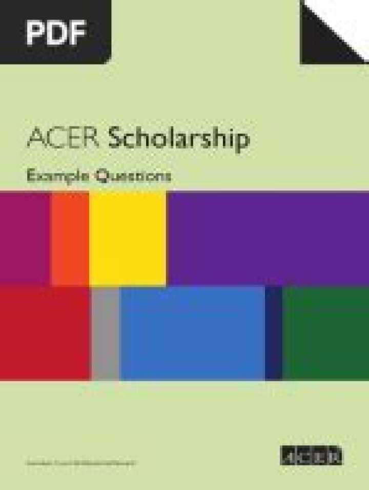 Acer Scholarship Test Sample PDF: Prepare with Official Practice Materials