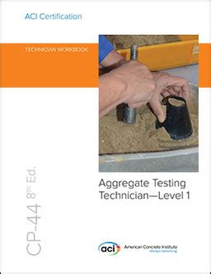 ACI Aggregate Testing Technician Level 1 PDF Guide & Training