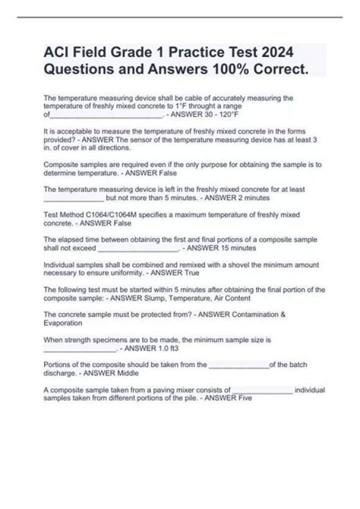 ACI Practice Test PDF Download: Official Exam Prep