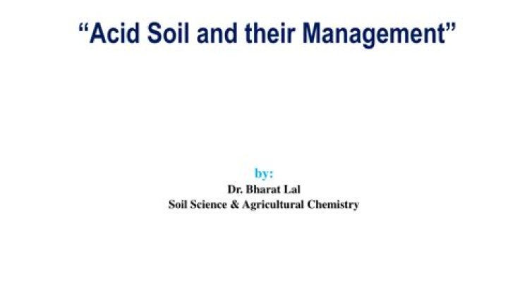 Managing Acid Soil: Expert PDF Guide for Healthy Crops