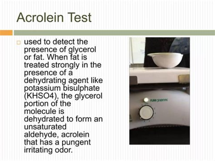 Acrolein Test for Lipids: PDF Analysis & Results