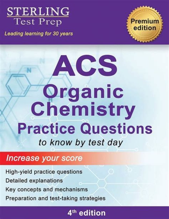 ACS Organic Chemistry Practice Test PDF with Answers