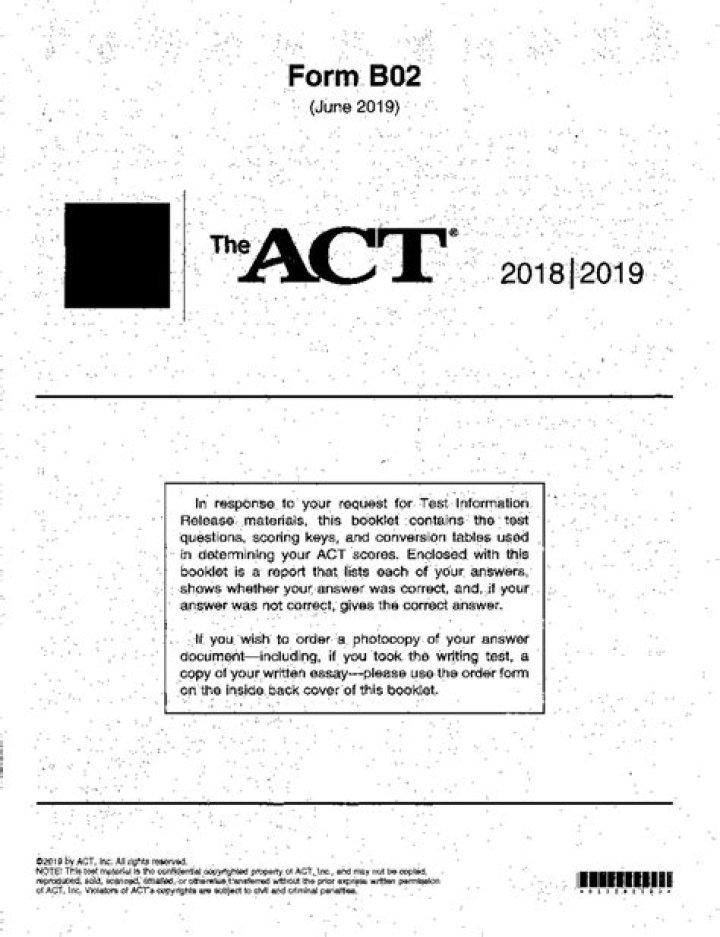 Act B02 Test PDF: Official Pass Certification & Results Guide