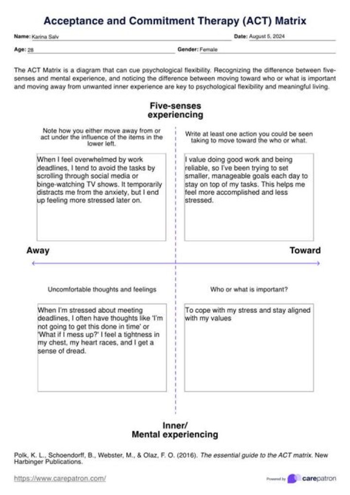 Act Matrix Worksheet PDF for Easy Task Management