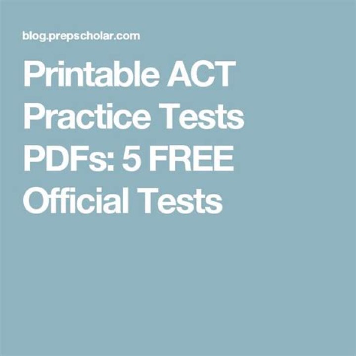 Free Act Practice Tests PDF – Download Now