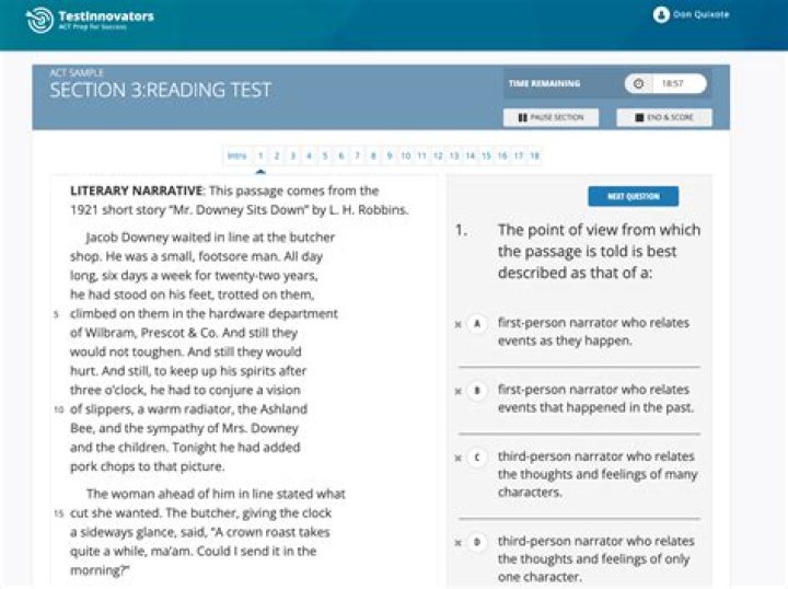 Act Sample Reading Test PDF – Practice Now