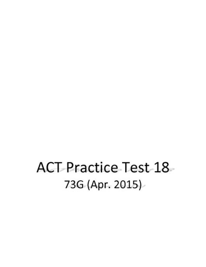 Act Test 73g PDF: Quick Reference & Download
