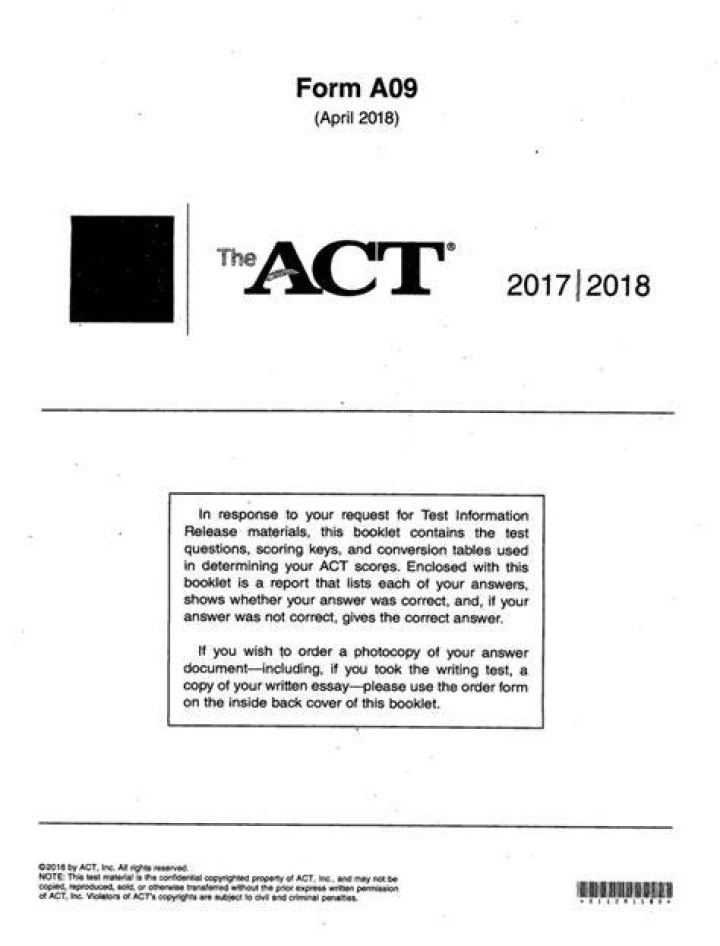 How to Act Test A09 PDF: Step-by-Step Guide
