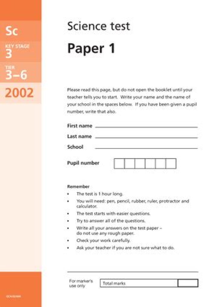 Activate KS3 Science Test Papers with Answers PDF – Instant Download