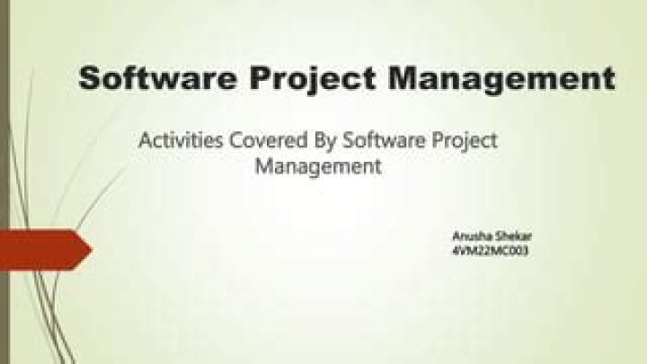 Comprehensive Activities Covered in Software Project Management PDFs