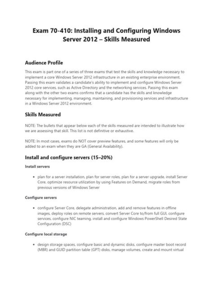 Actual Test 70-410 PDF: Full Practice Exam & Study Guide