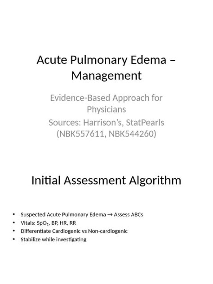 Acute Pulmonary Edema Management PDF: Quick & Effective Treatment Guide