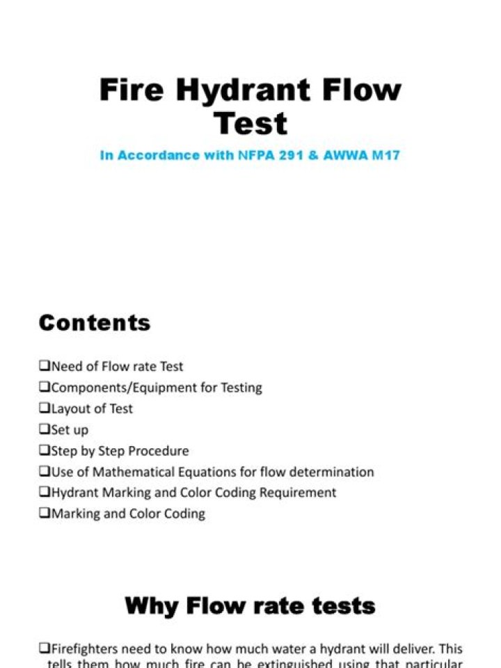 ACWD Fire Flow Test PDF – Official Compliance Report
