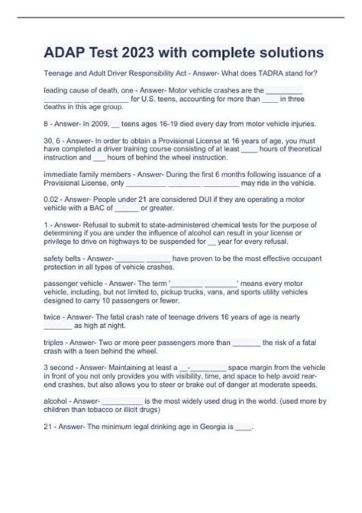 Adap Test Version 2 PDF: Latest Update & Release