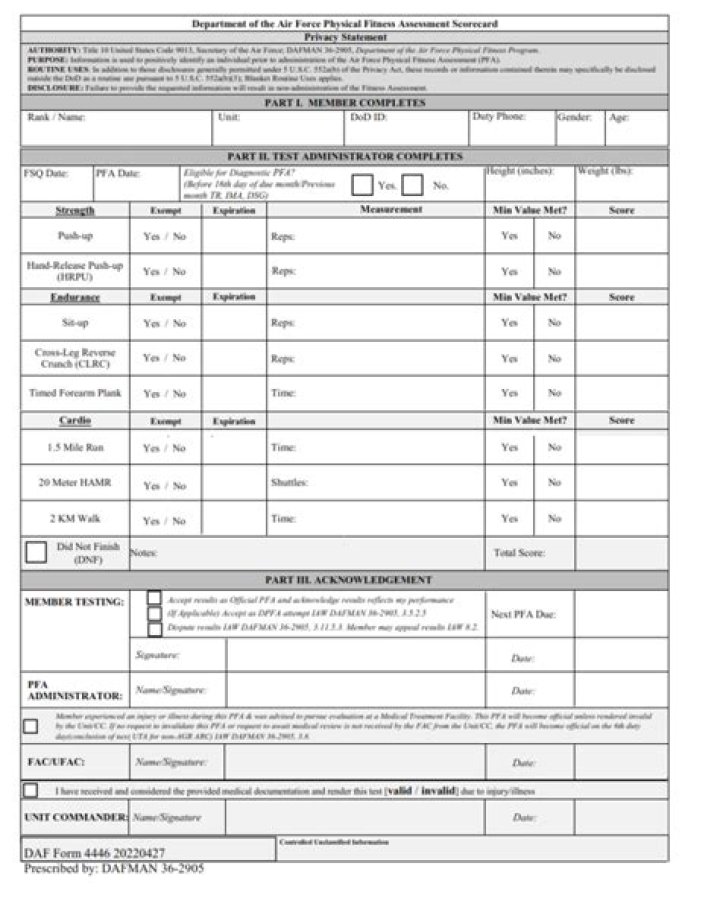 Adaptability Test 1: Air Force PDF for Critical Readiness Evaluation
