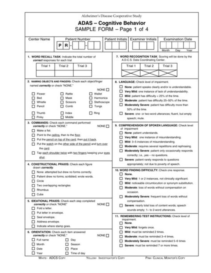 Adas Cog Test PDF: Complete Guide & Downloadable Results