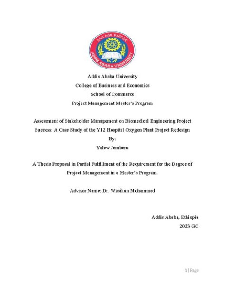 Addis Ababa University Management Research Paper PDF: Insights and Analysis