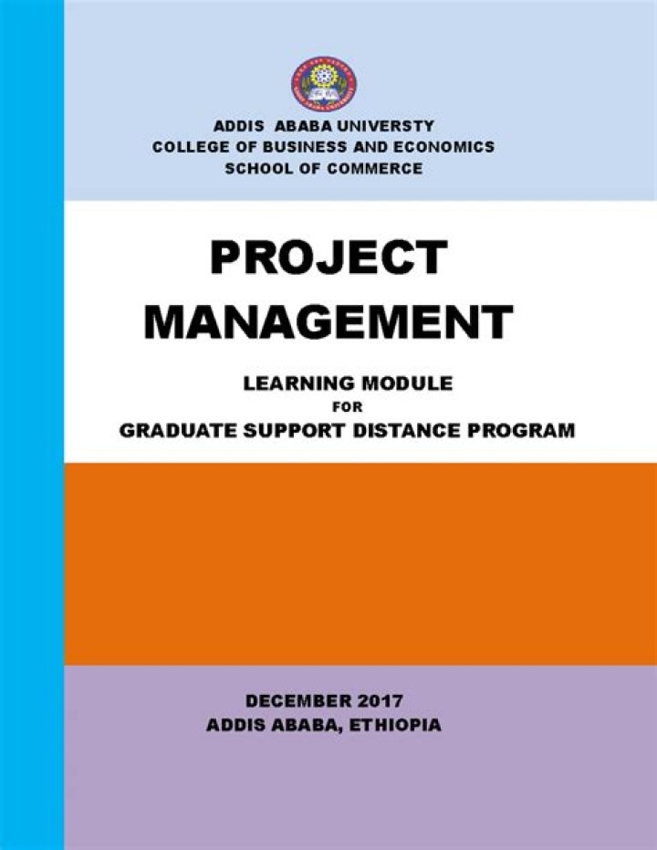 Addis Ababa University Project Management Thesis PDF – Complete Guide