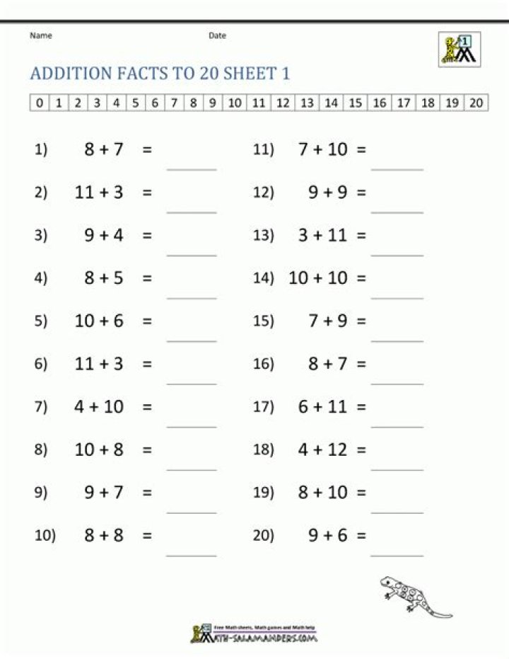 Free Addition 1st Grade Math Worksheets PDF – Instant Printable Practice