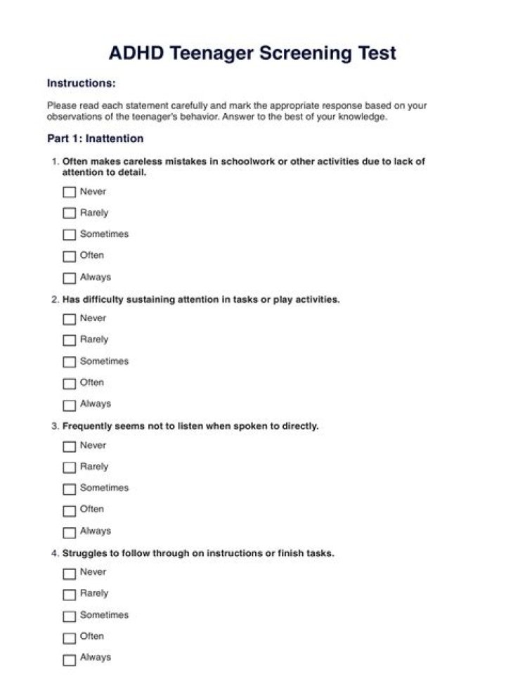 Essential ADHD Child Test PDF: Accurate Diagnosis & Evaluation Tool