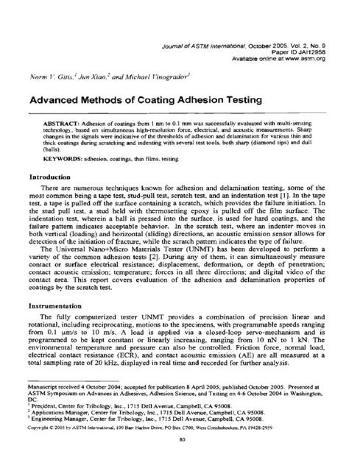 Adhesion Testing Methods PDF: Essential Guide & Standards