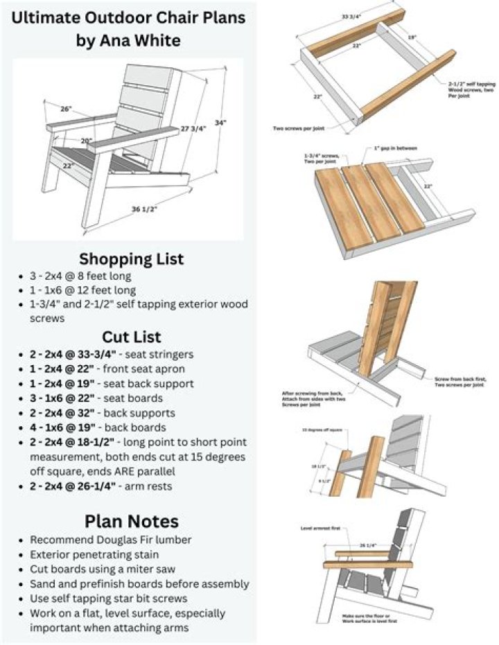 DIY Adirondack Chair Plans PDF: Build Your Own Classic Outdoor Seat