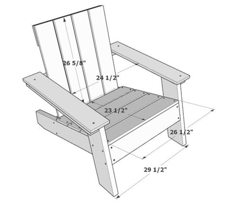 Free Adirondack Chair PDF Plans for DIY Build