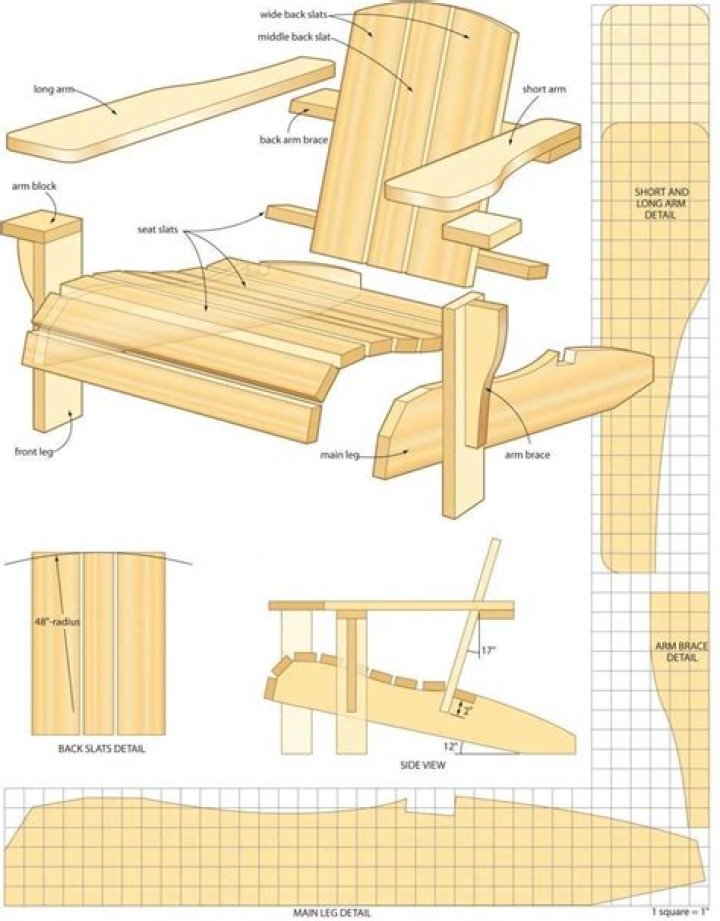 Adirondack Chair Plan PDF for DIY Building