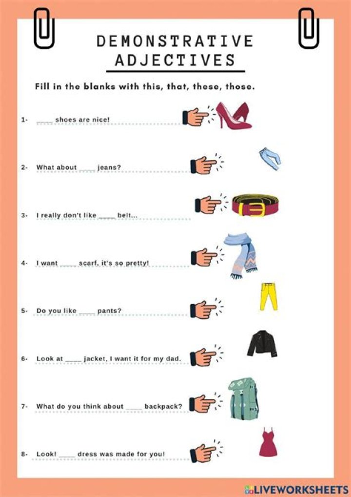 Adjectives and Demonstrative Adjectives English Test Review PDF: Quick & Effective Practice
