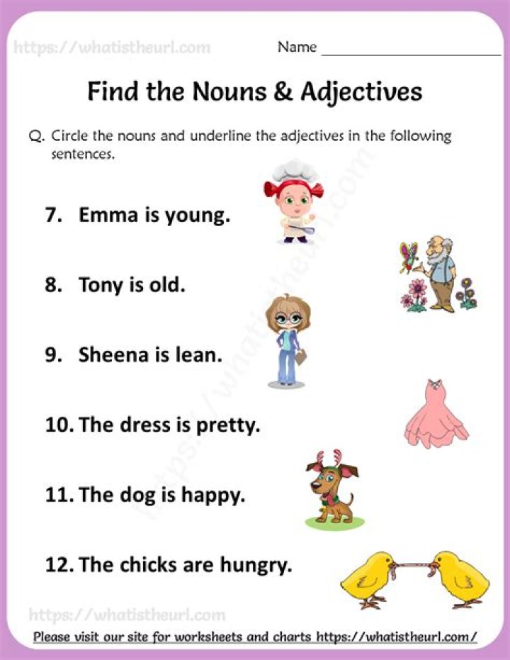 Adjectives and Nouns Worksheet PDF: Perfect Practice for Grammar Skills