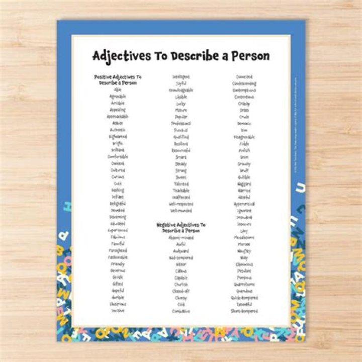 Top Adjectives to Describe a Person – PDF Download