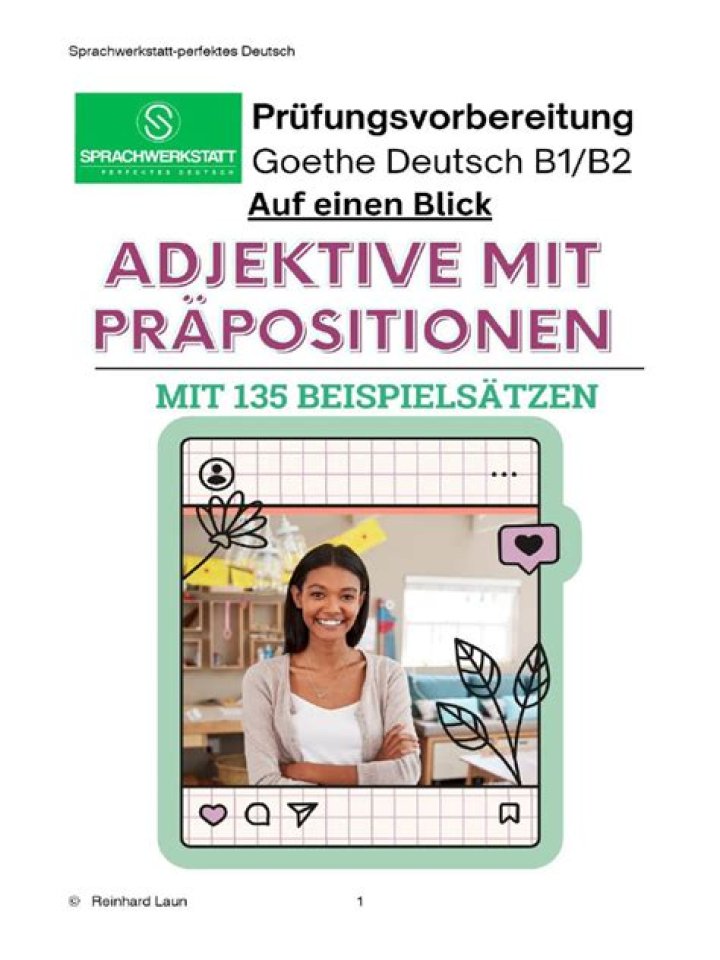 Adjektive mit Präpositionen Liste PDF – Schnell & Übersichtlich
