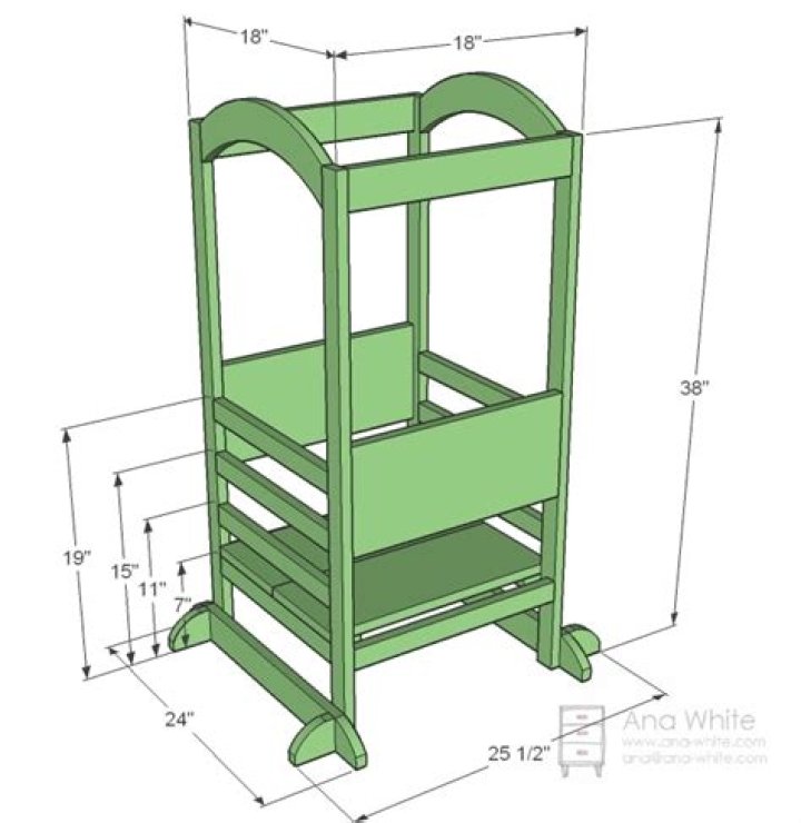 Adjustable Learning Tower Plans PDF – Customizable Montessori Toy Designs