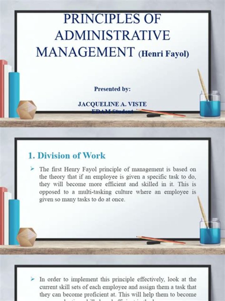 Administrative Management Henri Fayol: Key Principles PDF Guide