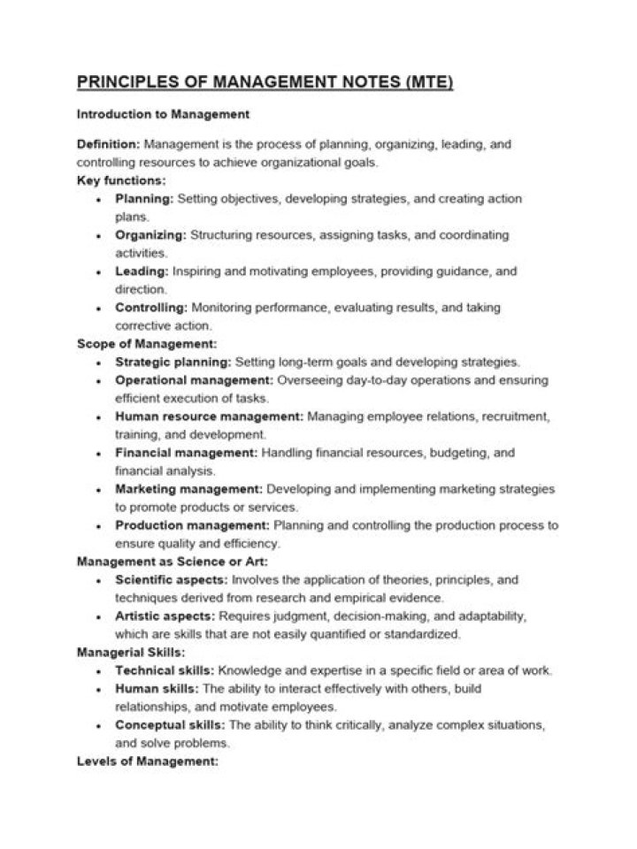 Administrative Management Notes PDF: Essential Organizational Guides