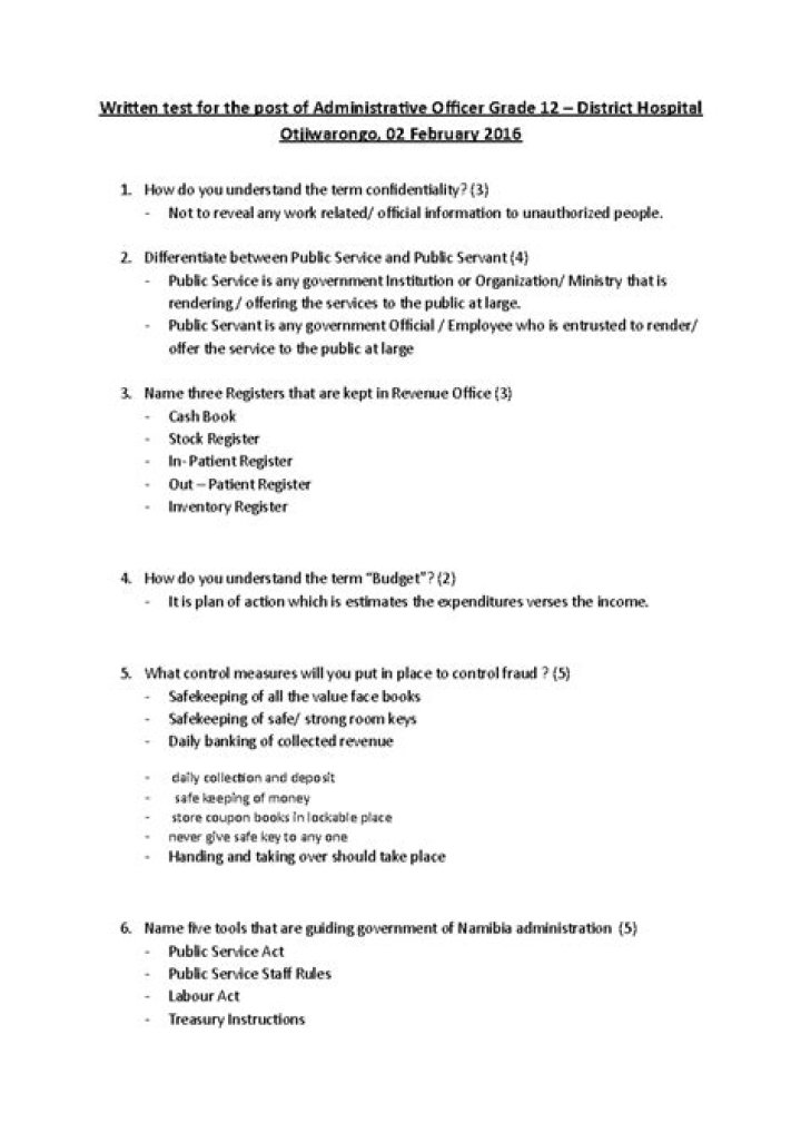 Free Administrative Officer Written Test PDF for Instant Download