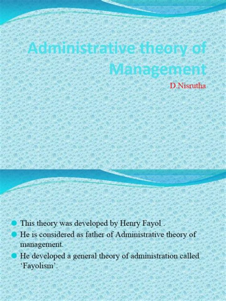 Administrative Theory of Management PDF: Key Concepts & Applications