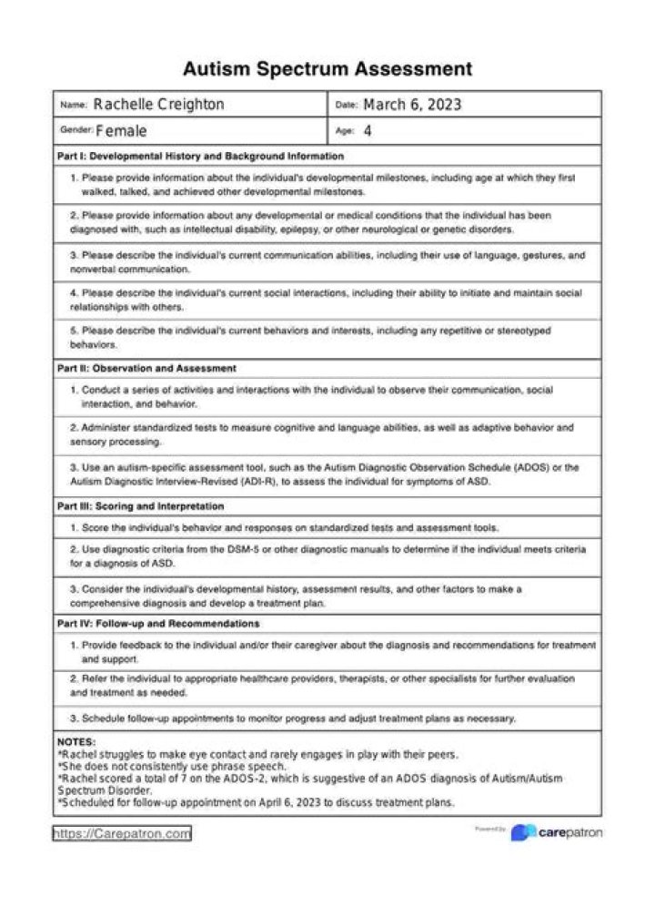 Ado Test Autismo: Free PDF Screening Tool & Guide