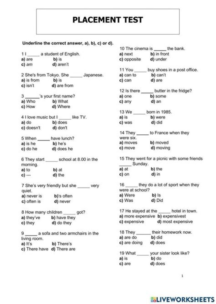 Adult Education Placement Tests PDF: Download Practice Tests