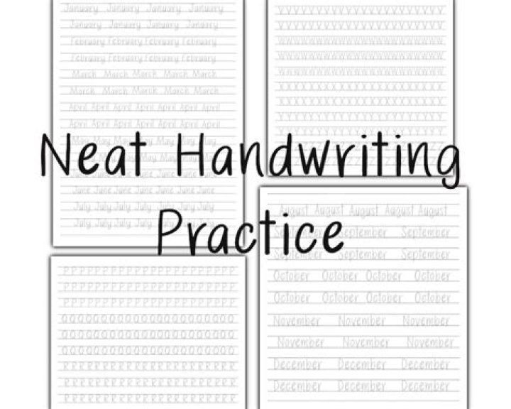 Adults PDF Printable Neat Handwriting Practice Sheets