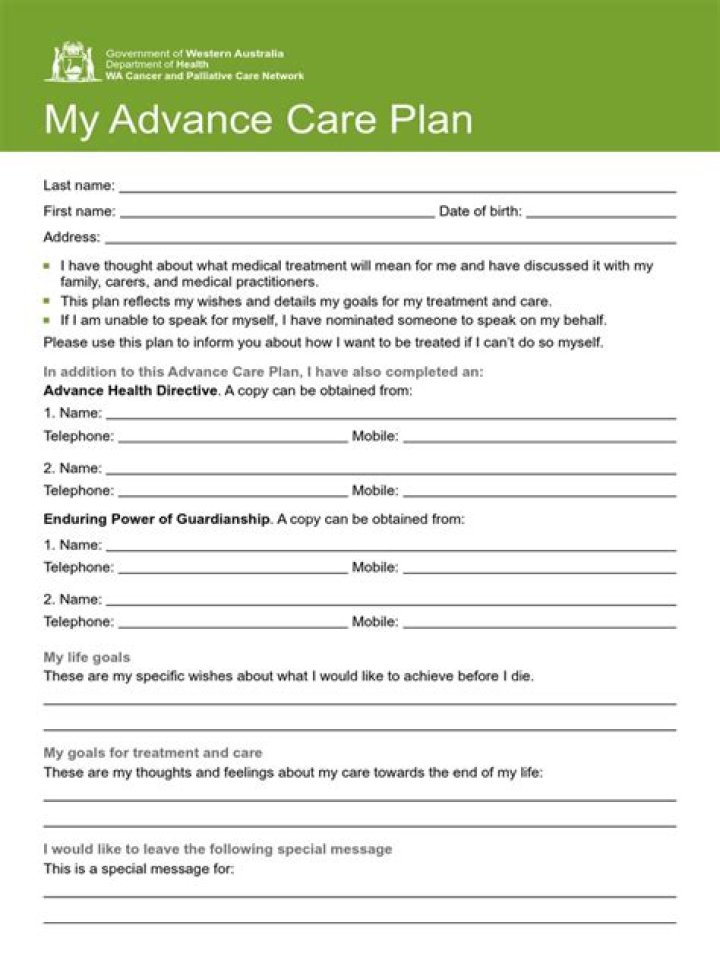 Advance Care Plan PDF: Create Your Legal Health Directive Today