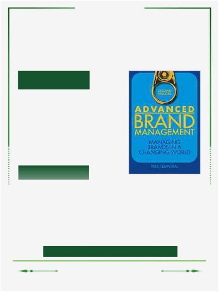 Master Advanced Brand Management: Expert PDF Guide