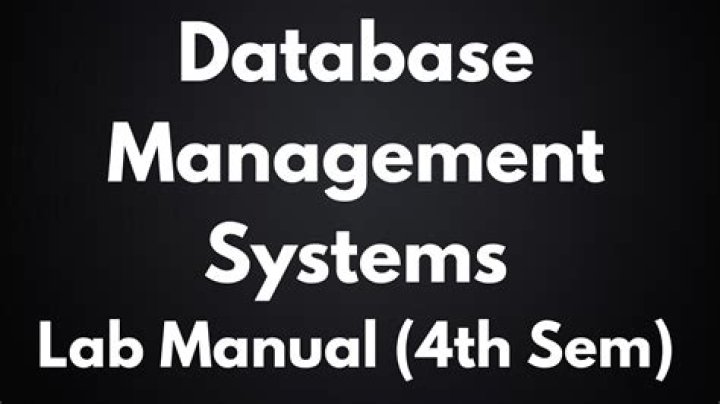 Advanced Database Management System Lab Manual PDF – Master Advanced DBMS Techniques