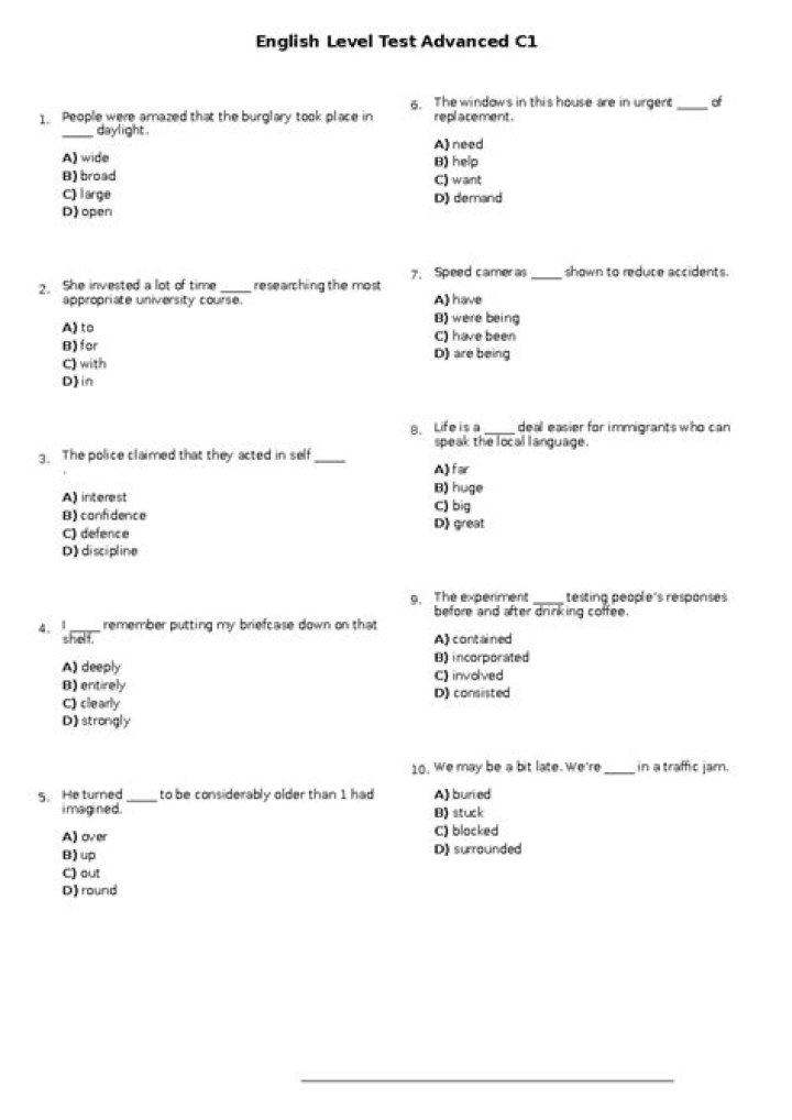 Advanced English Test Item yayÇıncılak PDF Download