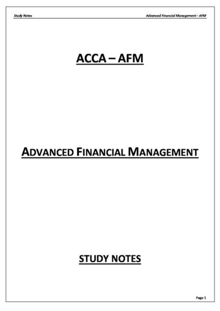 Advanced Financial Management PDF: Master Budgeting & Reporting Techniques