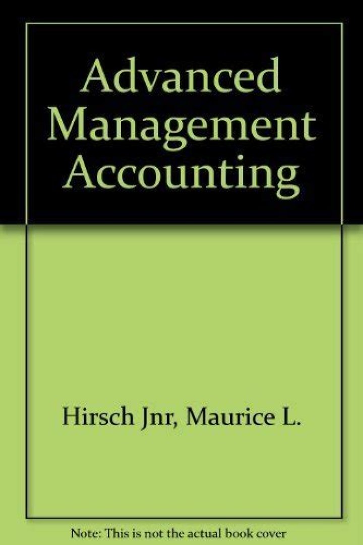 Advanced Management Accounting Hirsch PDF: Master Financial Strategies